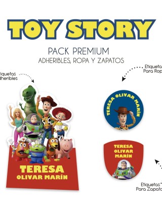 Pack Premium Ropa, Zapatos y Escuela Toy Story