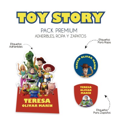 Pack Premium Ropa, Zapatos y Escuela Toy Story