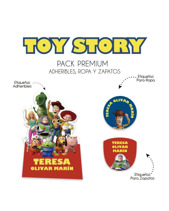 Pack Premium Ropa, Zapatos y Escuela Toy Story Pack Premium Ropa, Zapatos y Escuela Toy Story
