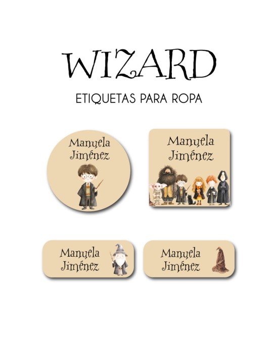 Pack Ropa y Escuela Wizard | Pack Ropa y Adheribles
