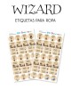 Ropa Wizard-Etiquetas Para Ropa