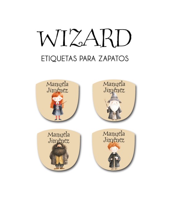 Paquete de etiquetas para Zapato Wizard