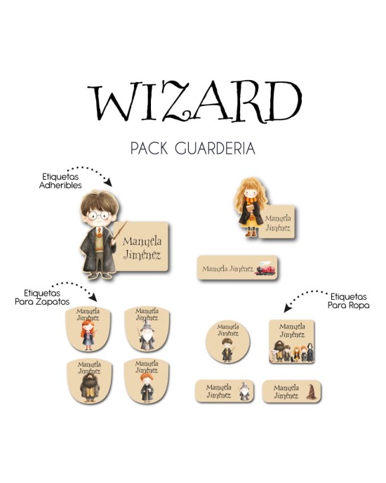 Pack Guardería Wizard | Pack Guarderia