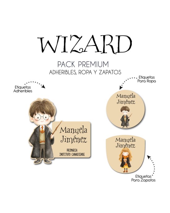 Pack Premium Ropa, Zapatos y Escuela Wizard