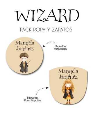 Pack Ropa y Zapatos Wizard