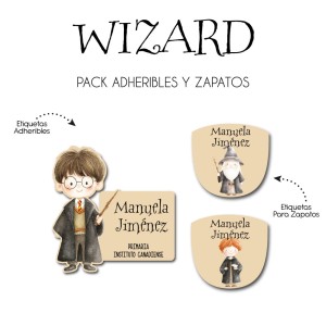 Pack Escuela y Zapatos Wizard