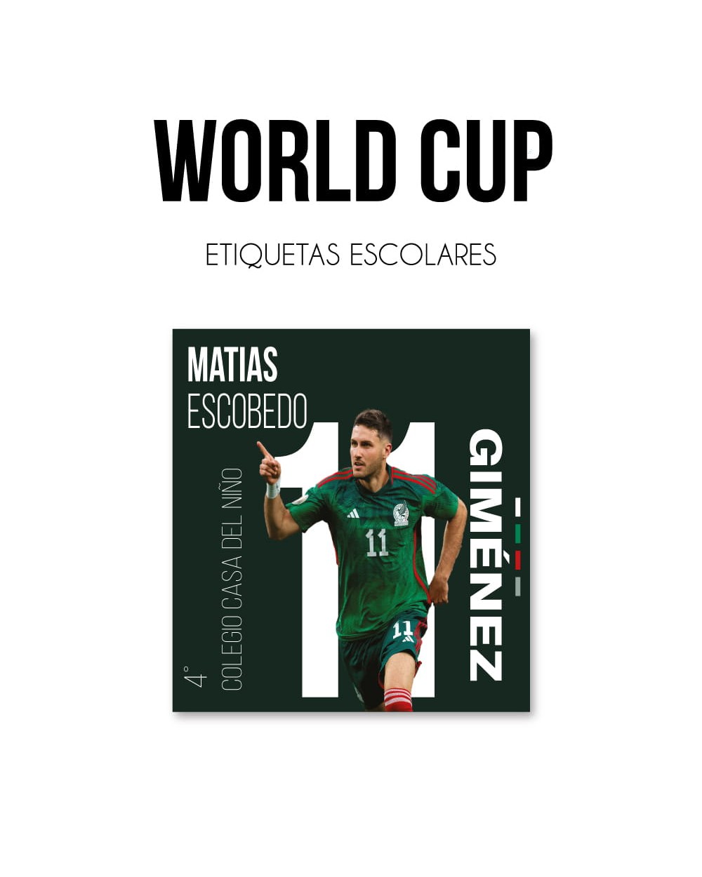 Pack Premium Ropa, Zapatos y Escuela World Cup