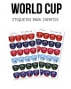 Paquete de etiquetas para Zapato World Cup Paquete de etiquetas para Zapato World Cup