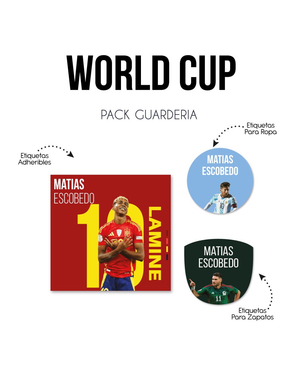 Pack Guardería World Cup | Pack Guarderia