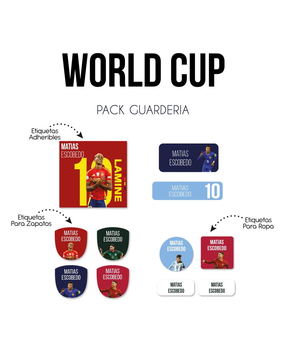 Pack Guardería World Cup | Pack Guarderia