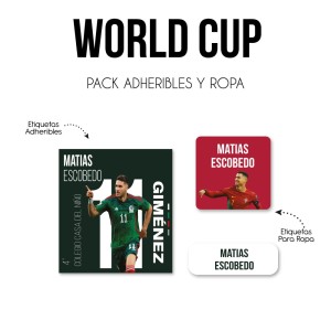 Pack Ropa y Escuela World Cup