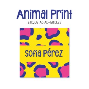 Escuela Adheribles Animal Print Escuela Adheribles Animal Print