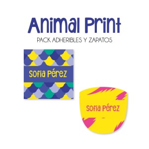 Pack Escuela y Zapatos Animal Print