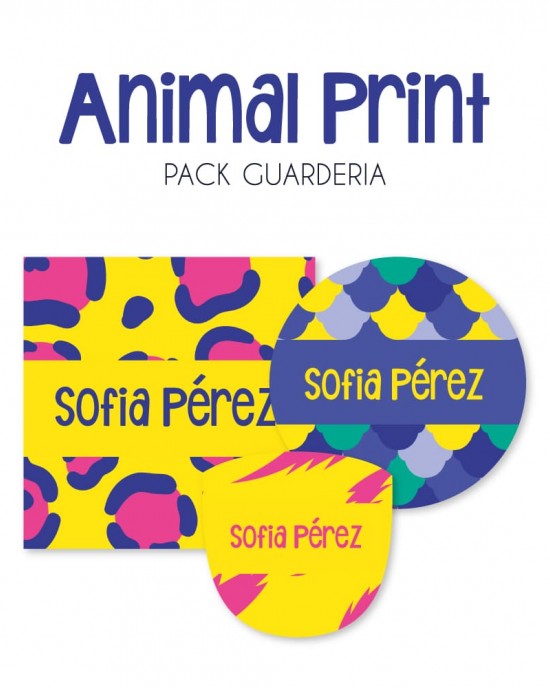 Pack Guardería Animal Print | Pack Guarderia