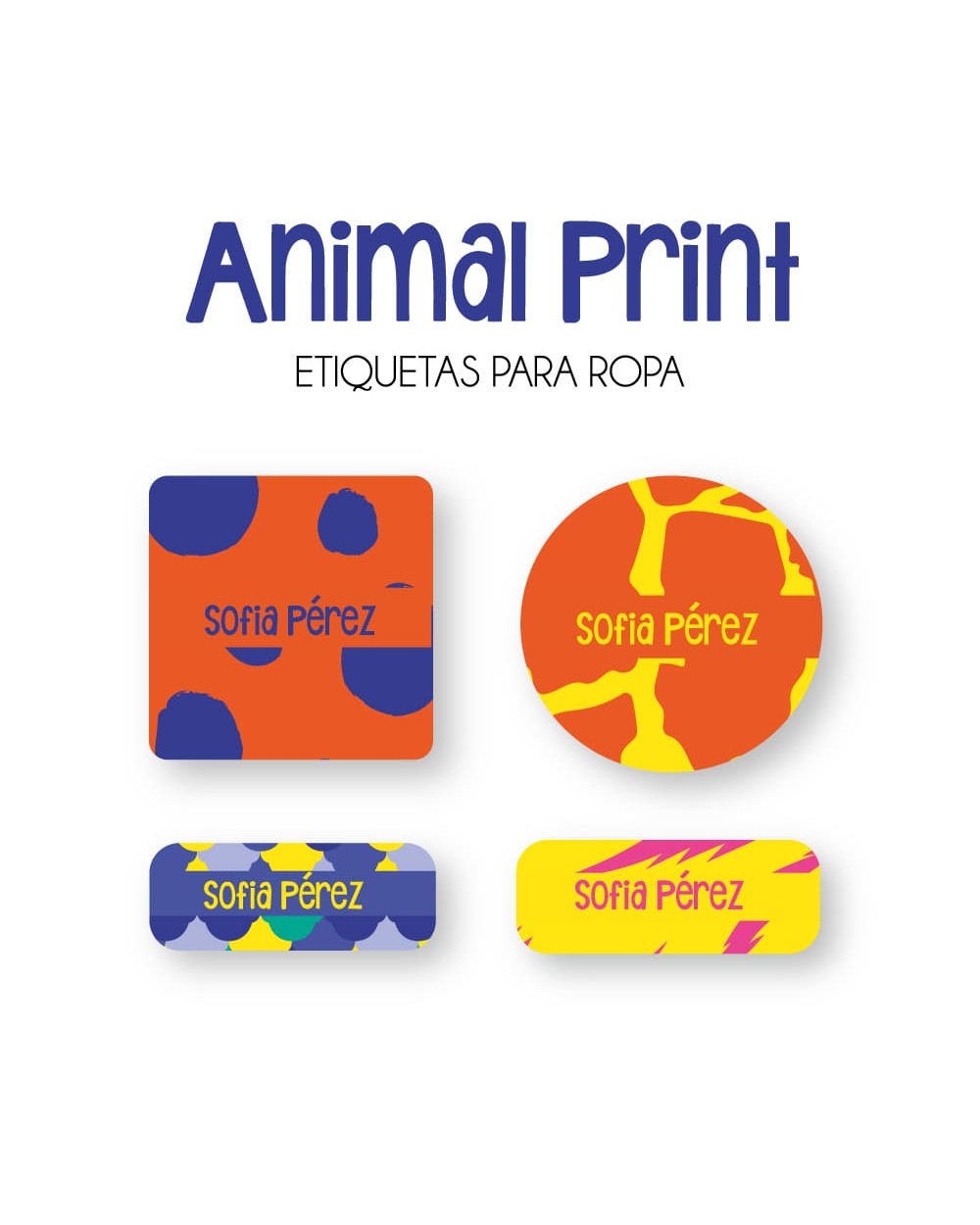 Ropa Animal Print-Etiquetas Para Ropa Ropa Animal Print-Etiquetas Para Ropa