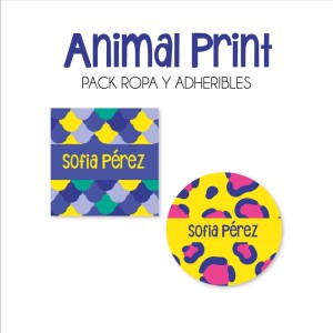 Pack Ropa y Escuela Animal Print