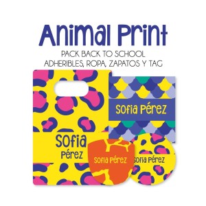 Pack Back to School Animal Print