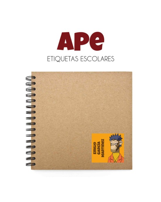 Escuela Adheribles Cute Dog-Etiquetas Para Escuela