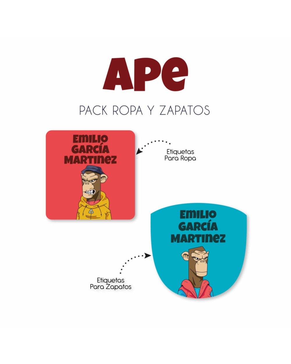 Pack Ropa y Zapatos Ape | Pack Ropa y Zapatos Pack Ropa y Zapatos Ape | Pack Ropa y Zapatos