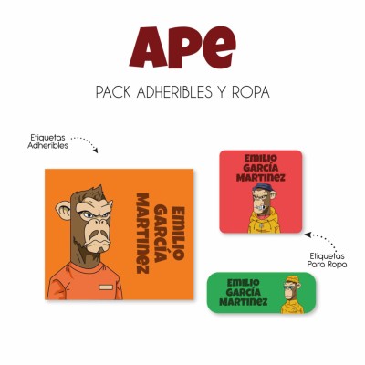 Ropa PLANCHABLES Ape Ropa PLANCHABLES Ape