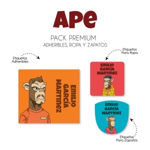 Pack Premium Ropa, Zapatos y Escuela Ape Pack Premium Ropa, Zapatos y Escuela Ape