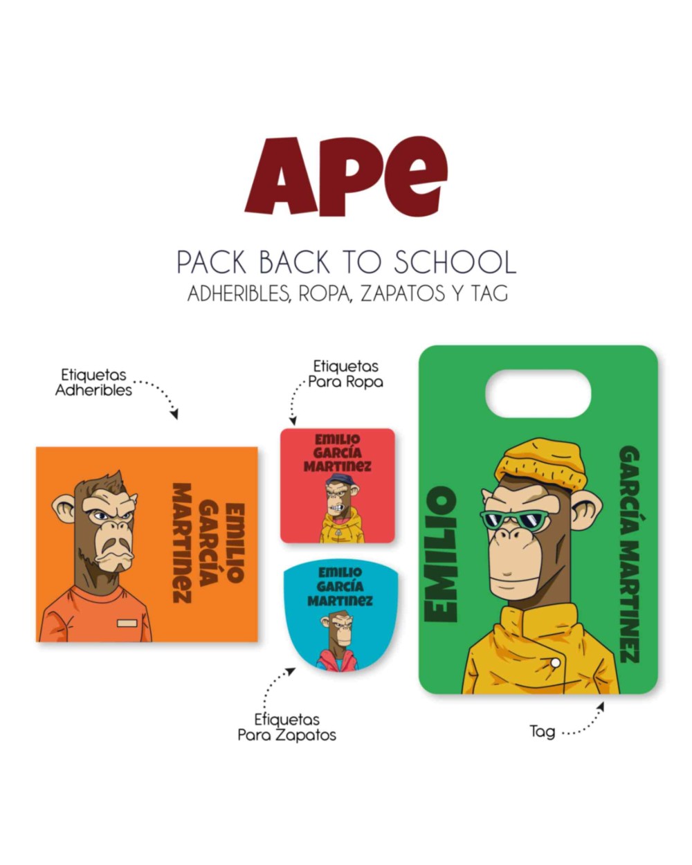 Pack Back to School Ape-Pack Back To School