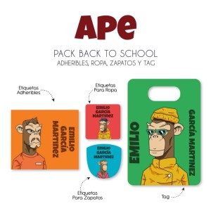 Pack Back to School Ape