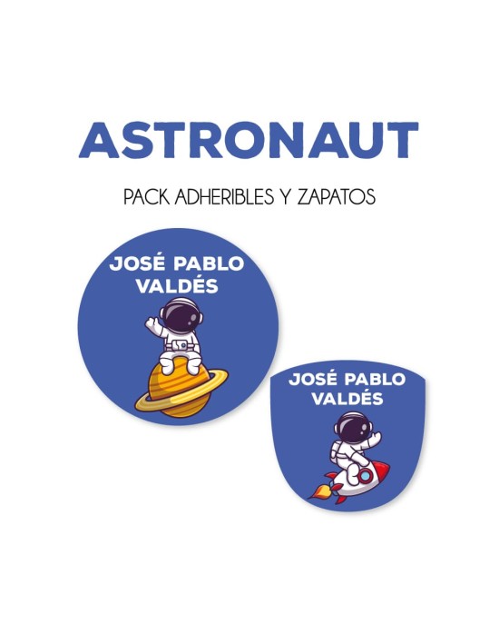 Pack Escuela y Zapatos Astronaut | Pack Adheribles y Zapatos