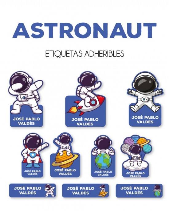 Guarderia Astronaut-Etiquetas Para Guarderia