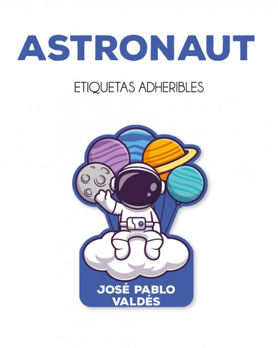 Guarderia Astronaut-Etiquetas Para Guarderia
