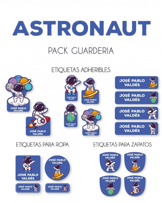Pack Guardería Astronaut | Pack Guarderia