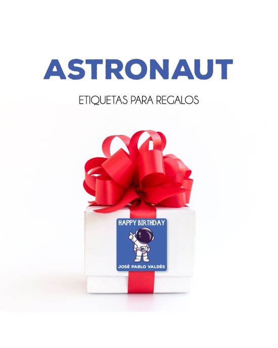 Paquete de etiquetas para Regalo Astronaut - Etiquetas Para Regalos