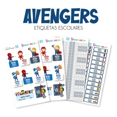Escuela Adheribles Avengers Escuela Adheribles Avengers
