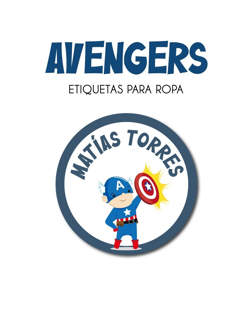 Ropa Avengers-Etiquetas Para Ropa Ropa Avengers-Etiquetas Para Ropa