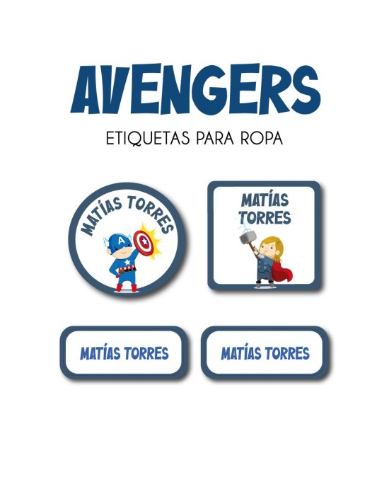 Kit Guarderia Avengers | Pack Guarderia