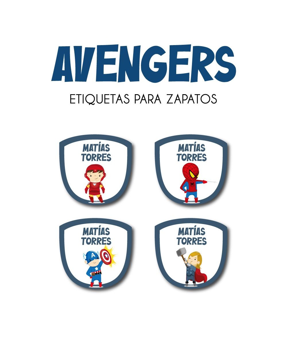 Pack Ropa y Zapatos Avengers | Pack Ropa y Zapatos