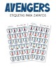 Paquete de etiquetas para Zapato Avengers - Etiquetas Para Zapatos