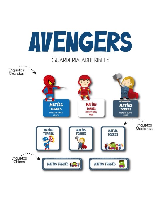 Kit Guarderia Avengers | Pack Guarderia