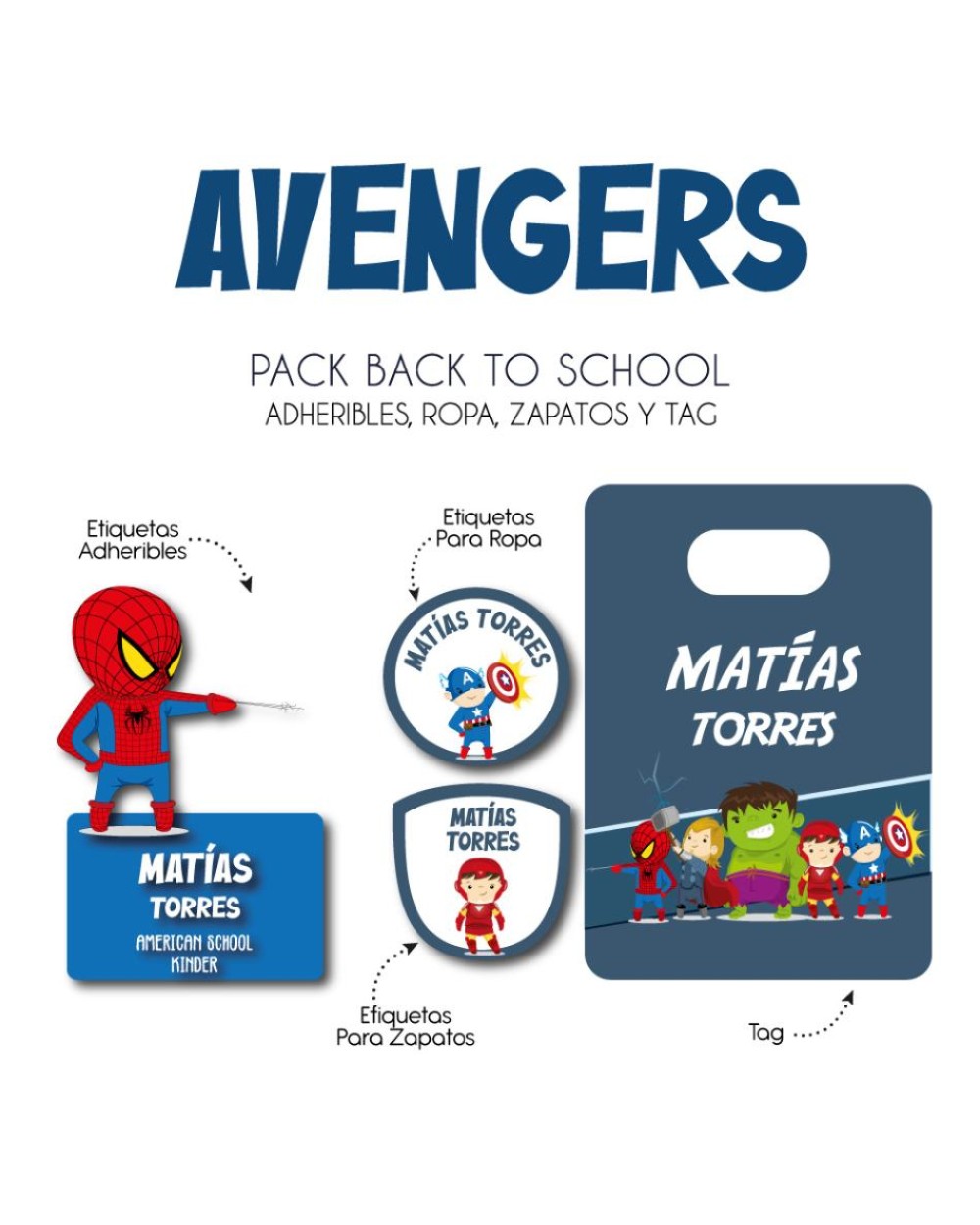 Pack Back to School Avengers-Pack Back To School