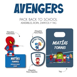 Pack Back to School Avengers