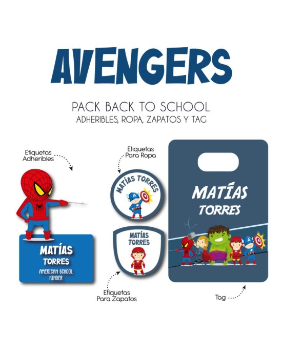 Pack Back to School Avengers-Pack Back To School