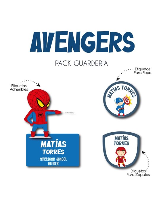Kit Guarderia Avengers | Pack Guarderia