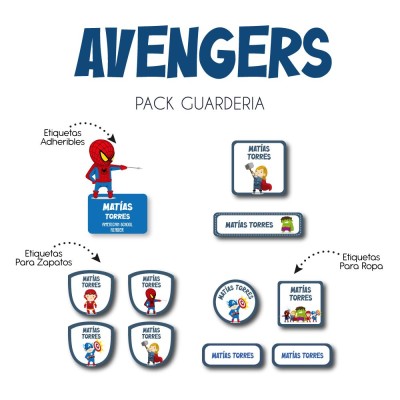 Kit Guarderia Avengers