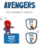 Pack Escuela y Zapatos Avengers | Pack Adheribles y Zapatos