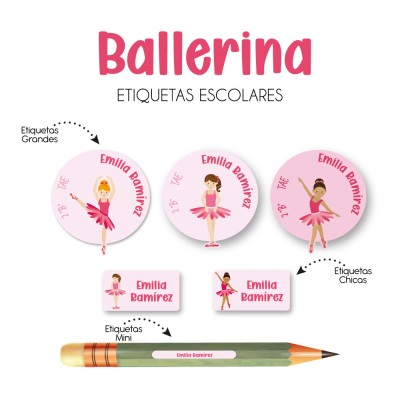 Escuela Adheribles Ballerina Escuela Adheribles Ballerina