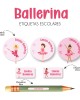 Escuela Adheribles Ballerina - Etiquetas Para Escuela Escuela Adheribles Ballerina - Etiquetas Para Escuela