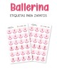 Paquete de etiquetas para Zapato Ballerina Paquete de etiquetas para Zapato Ballerina