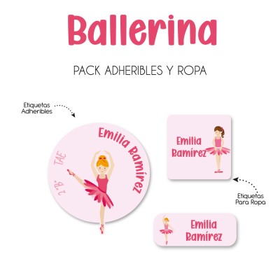 Pack Ropa y Escuela Ballerina