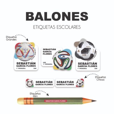 Escuela Adheribles Balones Escuela Adheribles Balones