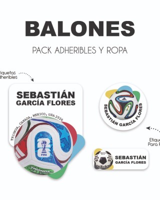 Pack Ropa y Escuela Balones